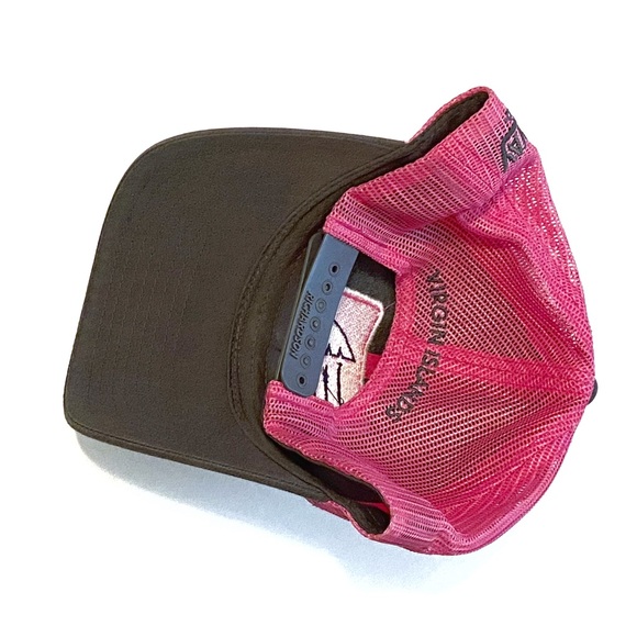 Richardson 112 Virgin Islands Castaway Tour Co Trucker Cap SnapBack Hat Pink Gry - Picture 13 of 16